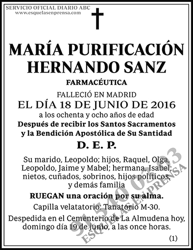 María Purificación Hernando Sanz